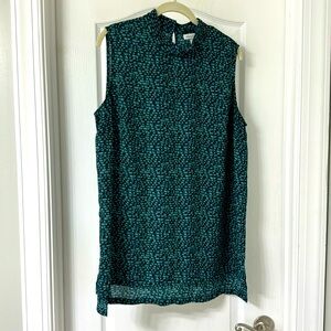Prologue Teal Sleeveless Tunic Top
